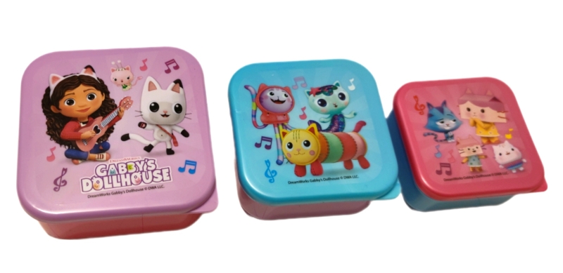 Snackboxen 3er set Gabbys Dollhouse